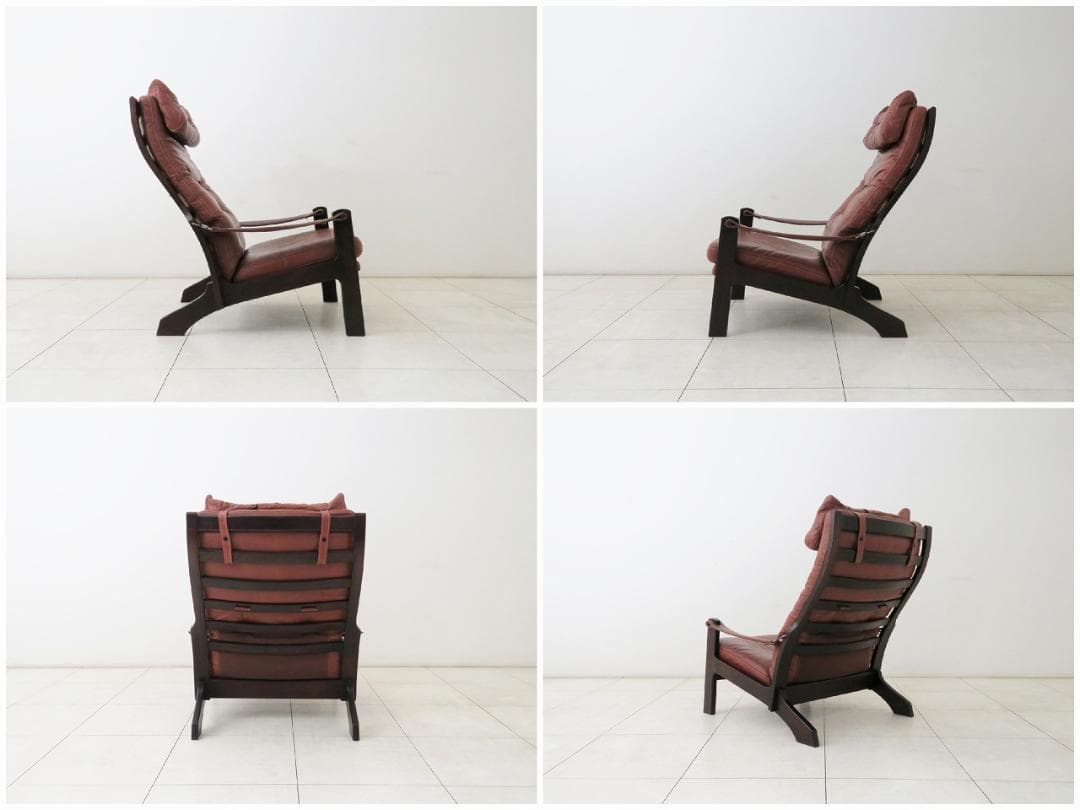 Hock ホック カンディハウス ヴィンテージ シングルソファ ハイバック 本革