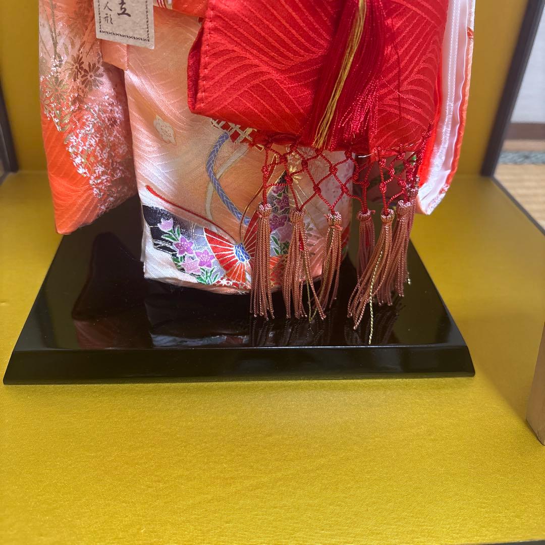 市松人形　元賀章介作　正絹京友禅