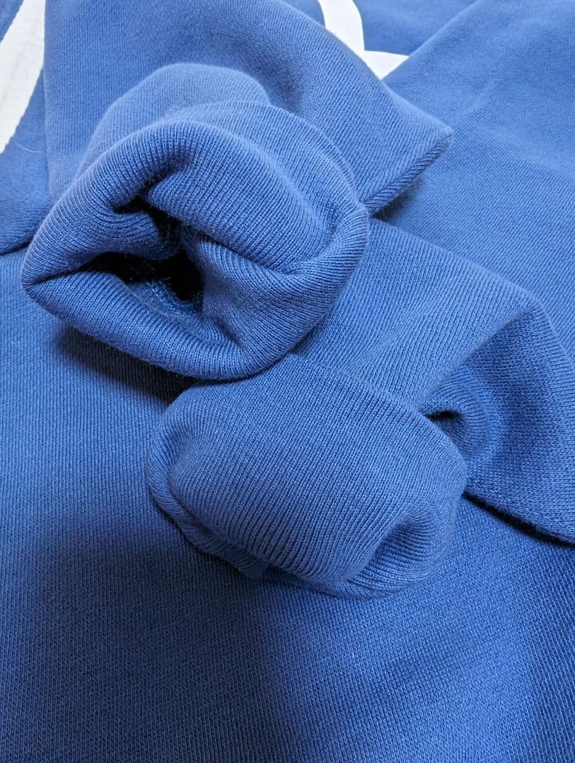 【未使用】ラルフローレン　ロゴ　刺繍　スエット　トレーナー　青　ビッグロゴ