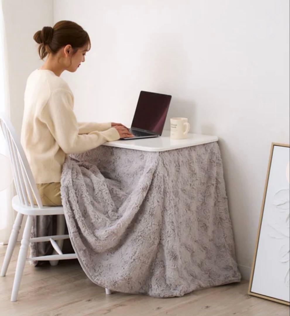 【オンラインショップ限定】シャトン こたつデスク 800×500 ホワイト