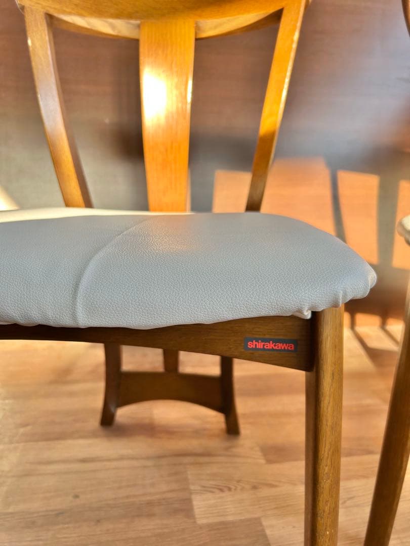 717 飛騨家具 シラカワ ダイニングチェア2脚 北欧 ナチュラル　セット　美品