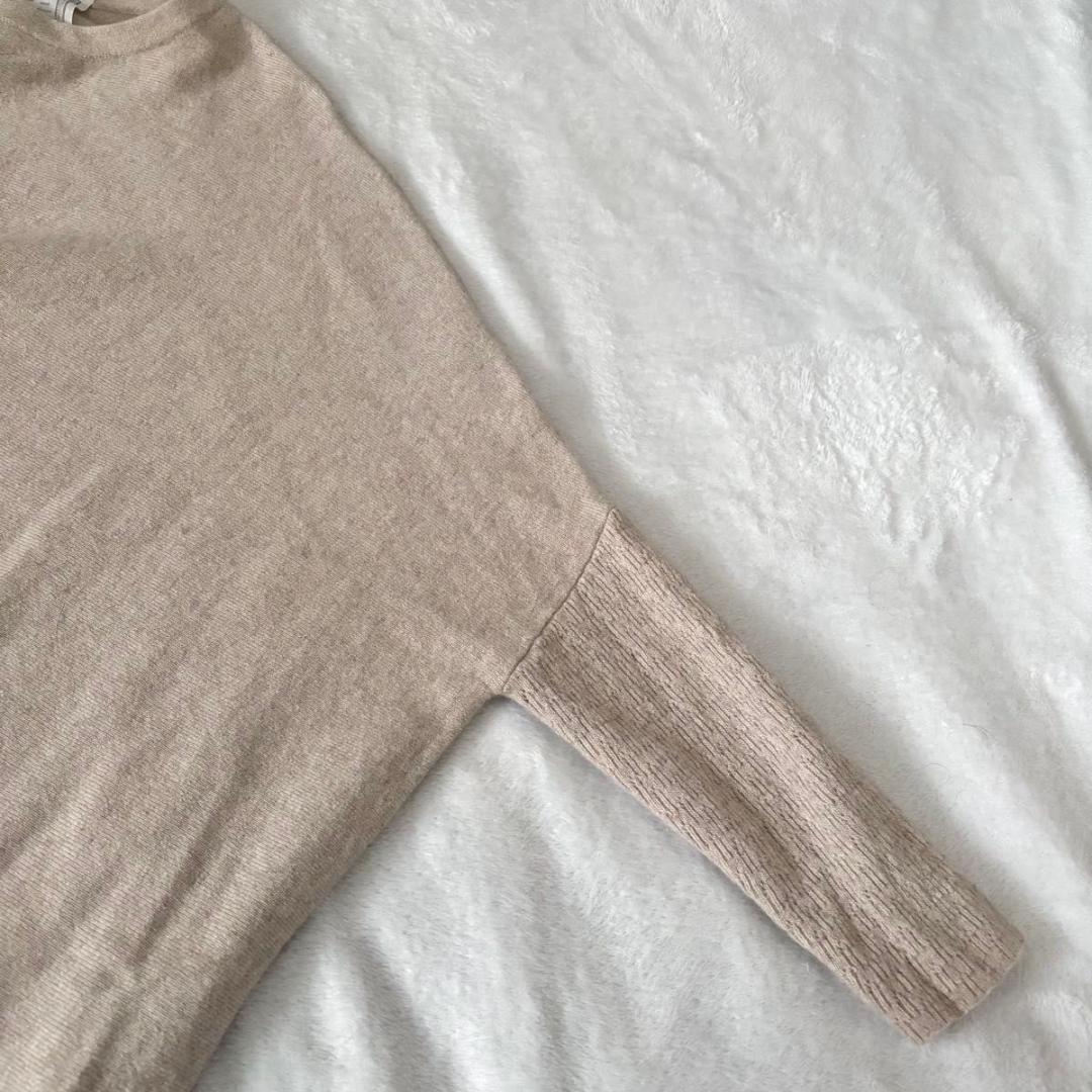 BEARDSLEY BIGニットワンピース　ベージュ　ビアズリー　チュニック