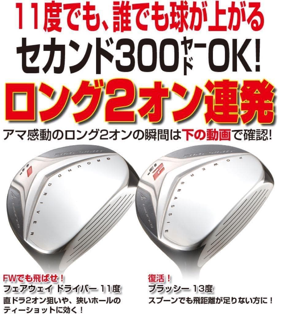 1.2番FWも！優しい超大型激飛び2オン兵器! ワークスゴルフフォーサイトFW
