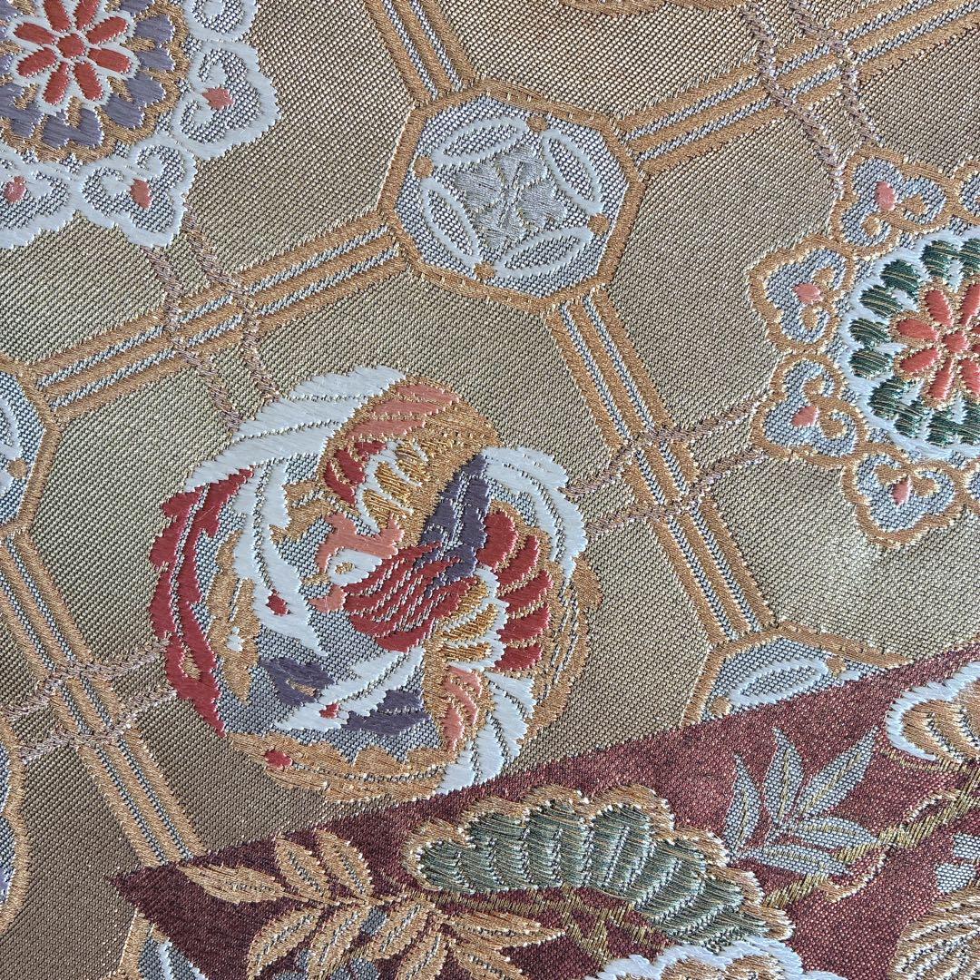 訪問着　フルセット　着物　総絞り　正絹　黒　絞り　花刺繍　豪華　G1