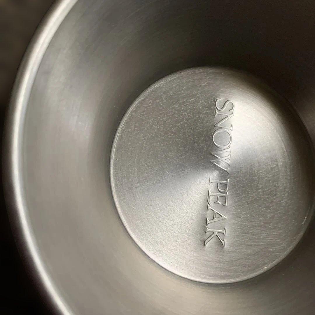 スノーピーク　チタンシェラカップ　旧ロゴ　大文字　ヤマコウ　廃盤品