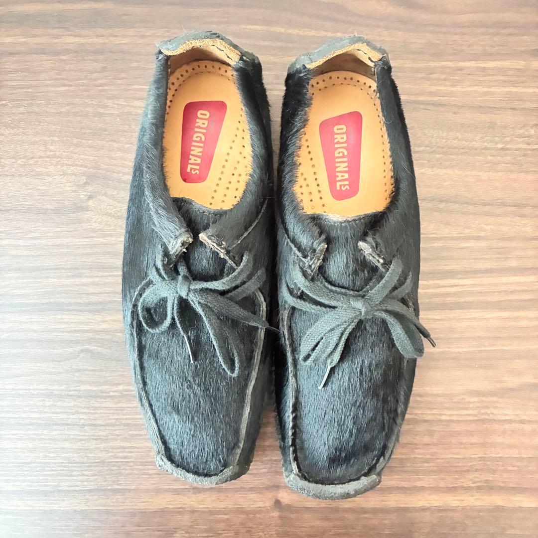 希少✨美品✨Clarks Originals ナタリー ハラコ 黒 23.5cm
