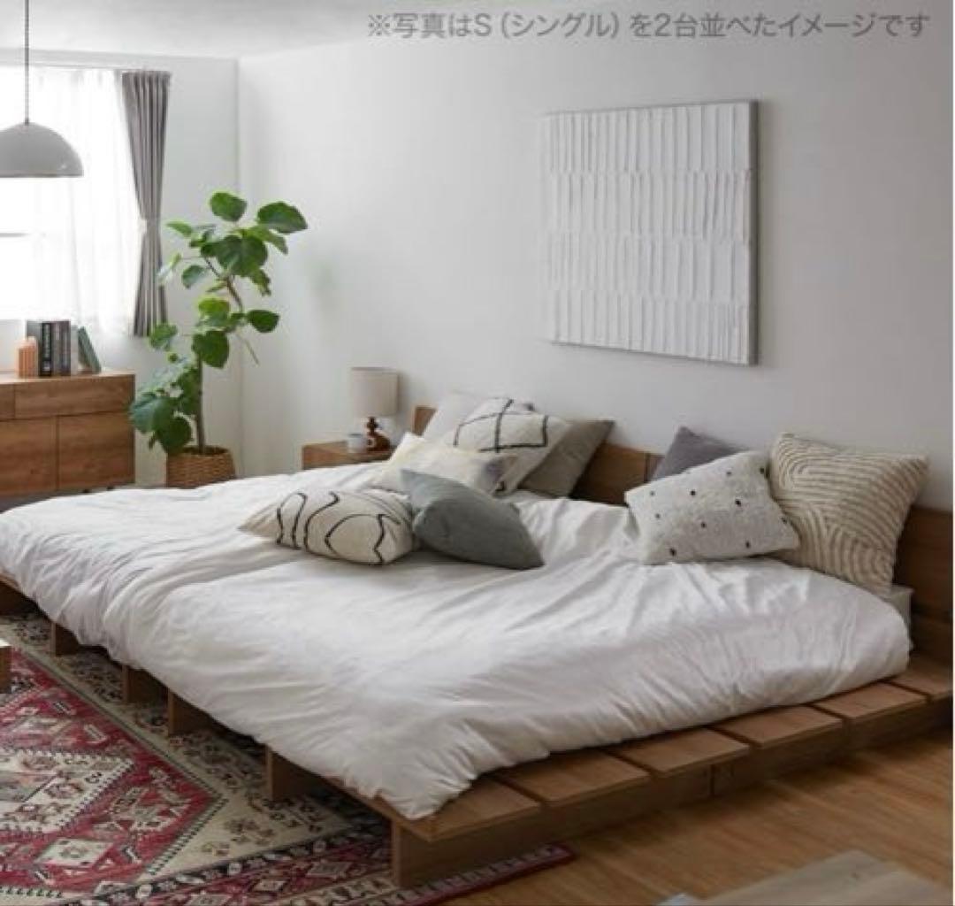 LOWYA シングルベッド　すのこ風