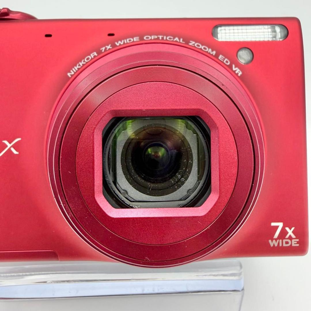 【極美品】Nikon COOLPIX S6100 レッド 箱付 11032