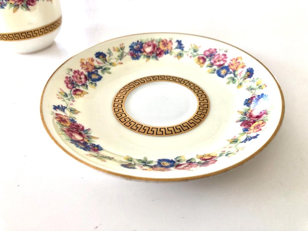 アビランド リモージュ カップ&ソーサー 金彩花柄 【アンティーク】