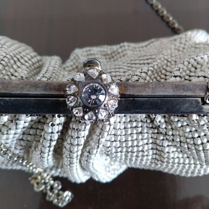 Whiting & Davis ビンテージメタリックメッシュバッグ未使用⭐︎希少