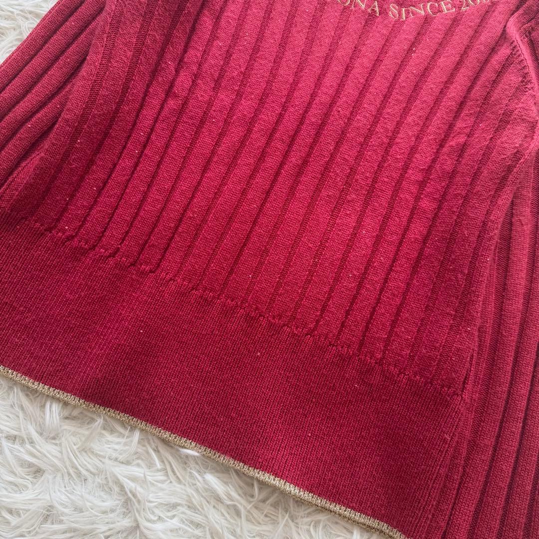 【マークアンドロナ】24年製　Cristina Glam Fur Sweater