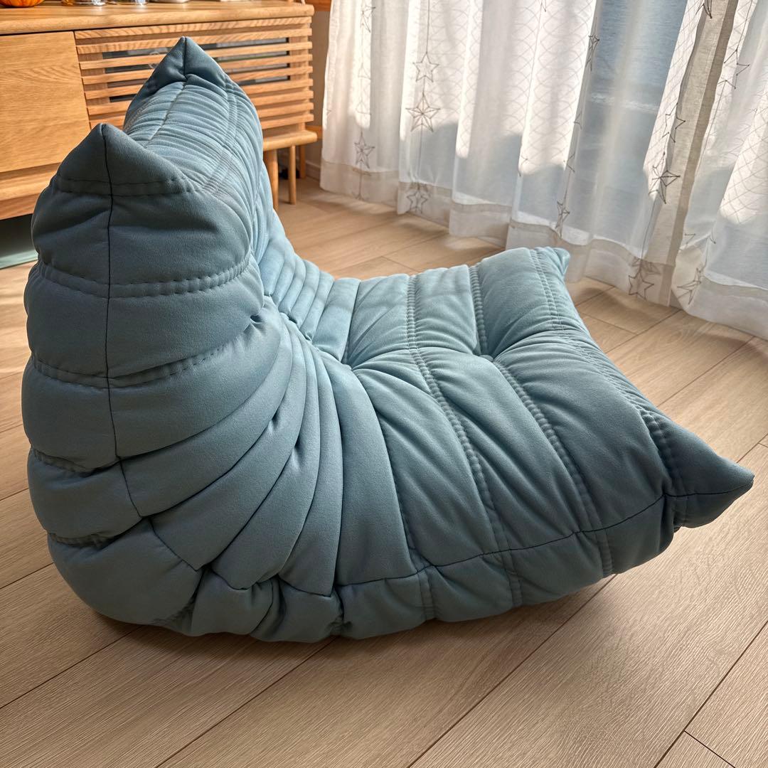 リーンロゼ ロゼトーゴミニ ブルー系 Mランク張地/人工皮革/販売価格17万円