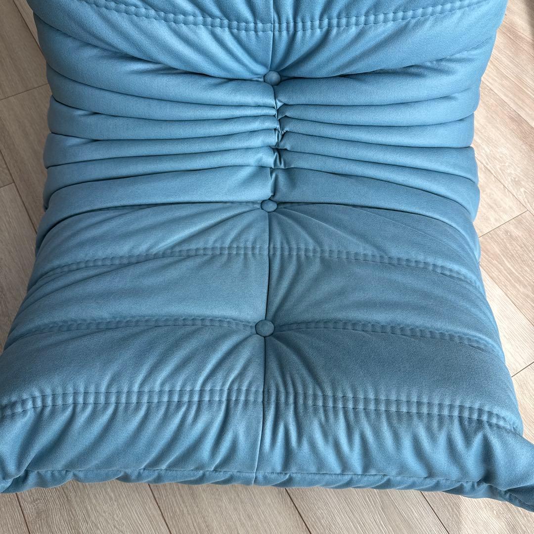 リーンロゼ ロゼトーゴミニ ブルー系 Mランク張地/人工皮革/販売価格17万円