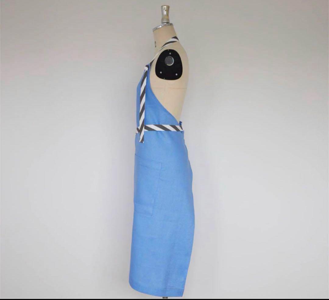 【完売品】タキマキ　エプロン　ブルー