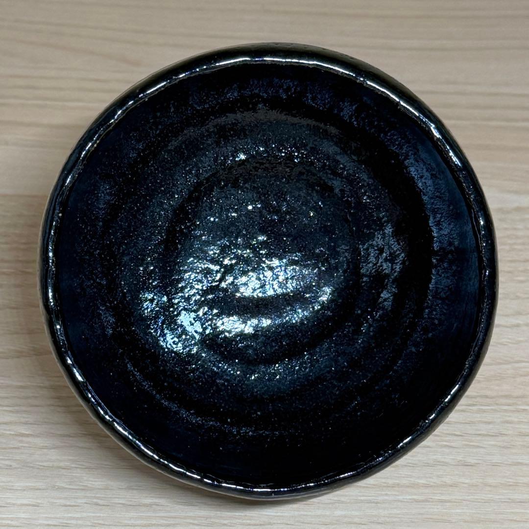 楽焼 佐々木昭楽 長次郎写 東陽坊 黒楽 茶碗 抹茶碗 茶道具 共箱 共布 栞