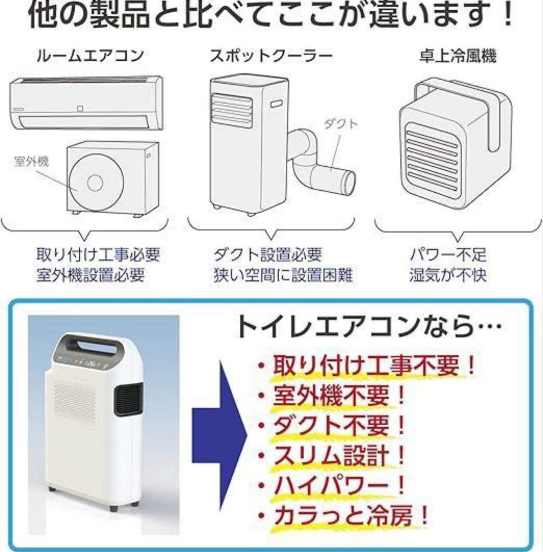 トイレ用エアコンACW A10-TA-208 使用短い、防音、防振加工済み