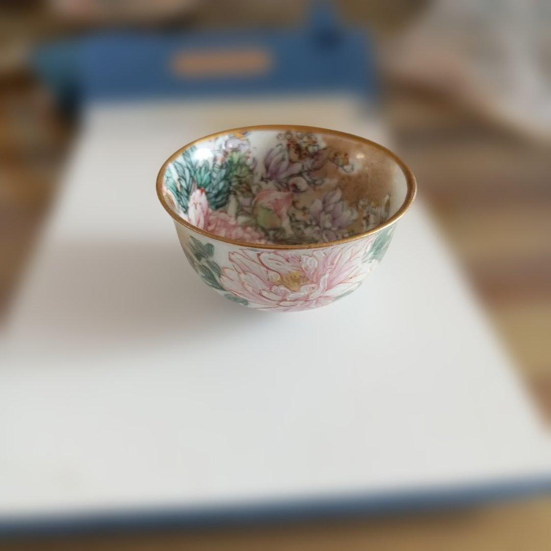 九谷焼　鏑木　お猪口3セット　アンティーク