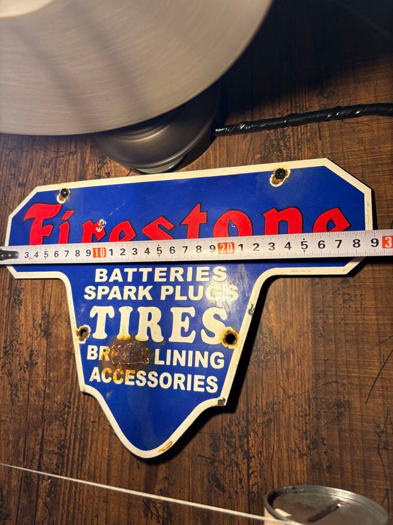 Firestone ヴィンテージ看板 50s〜60sアメリカ製