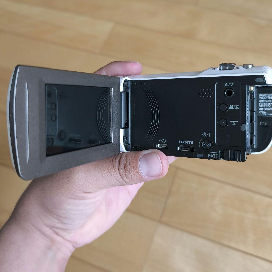 【完品・極美品】パナソニック HC-V480MS-W　デジタルハイビジョンカメラ