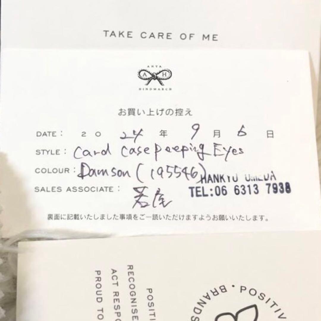 未使用✨アニヤ ハインドマーチ　アイズ カードホルダー 名刺入れ