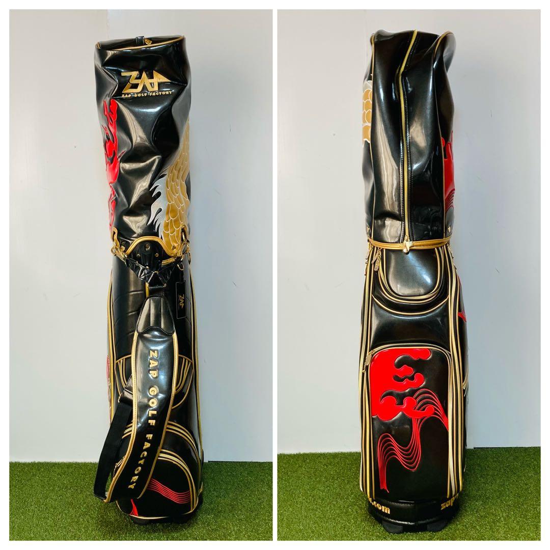 ゴルフ 美品 ZAP GOLF ケース付 エナメル 9.5型キャディバッグ