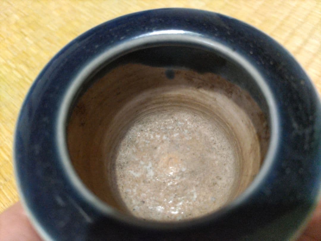 伊万里　瑠璃釉　香炉　江戸前期　無傷　初期伊万里？
