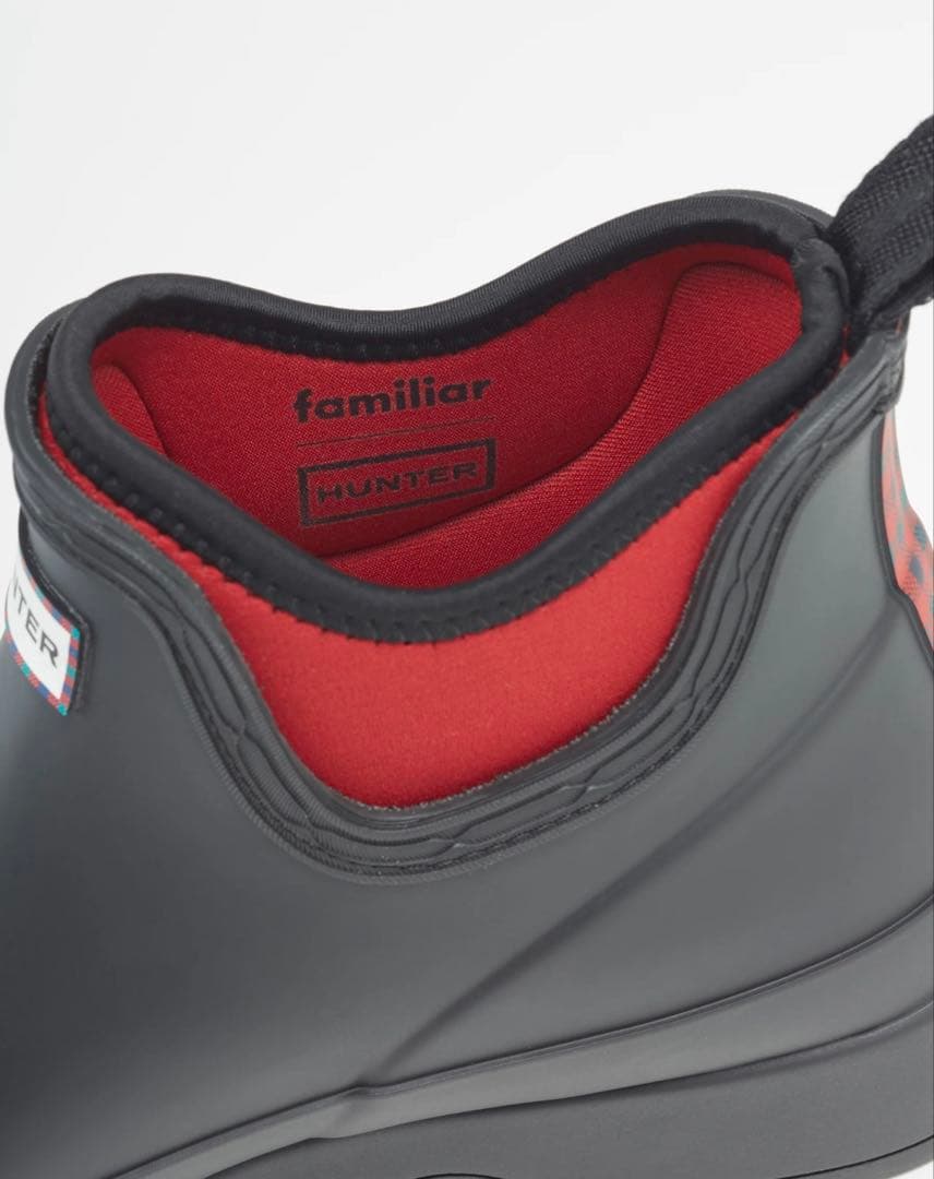 翡*翠様 familiar HUNTER レインブーツ ブラック 004 23c