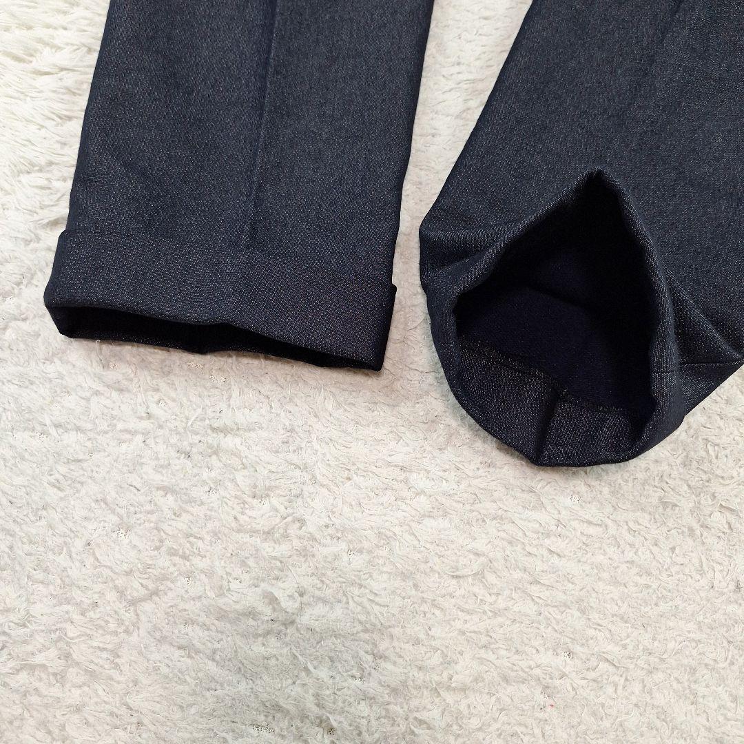 美品✨コムサイズム　トラベルスーツ　デニムライク　ストレッチ　L