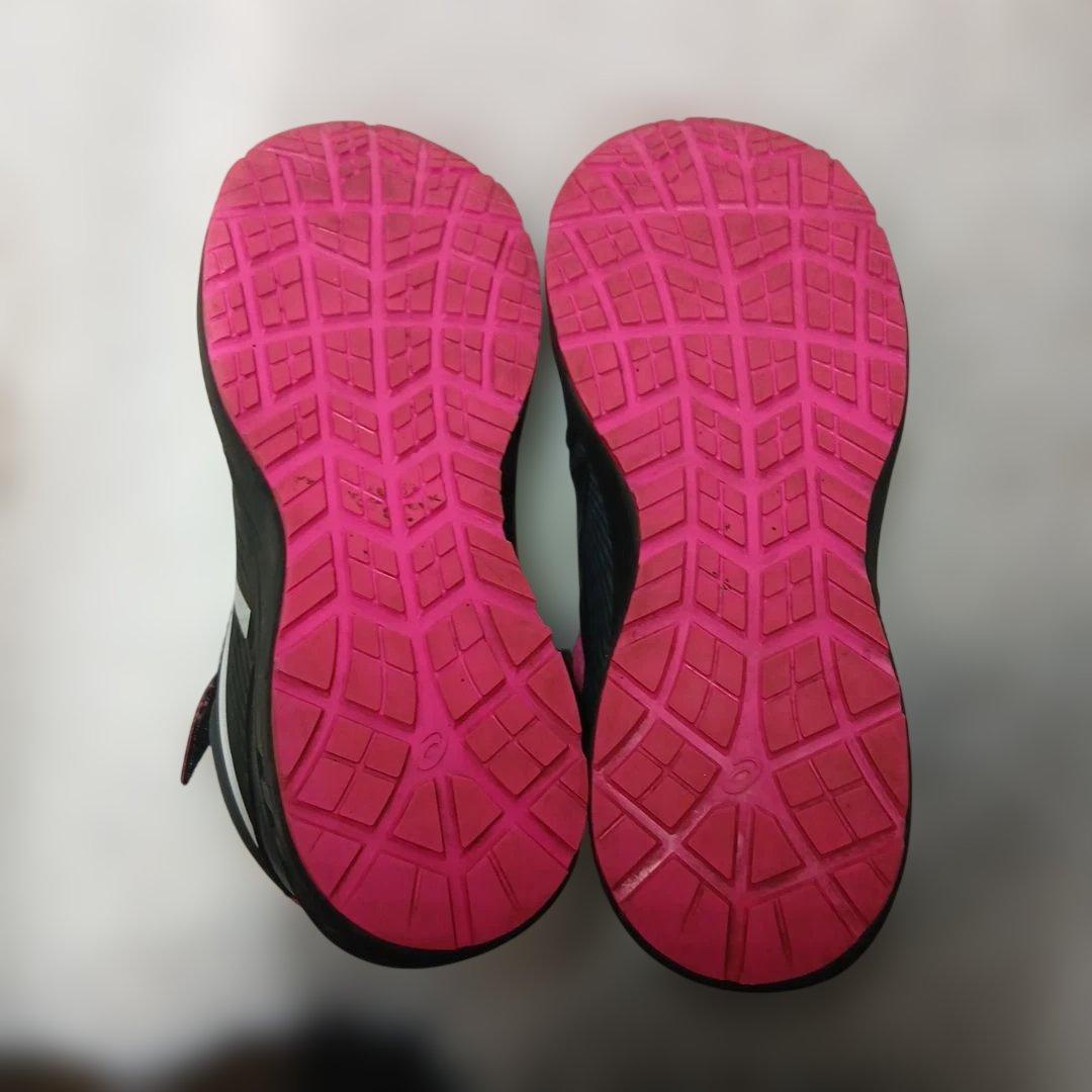 asics ブラック/ピンク ハイカット安全靴
