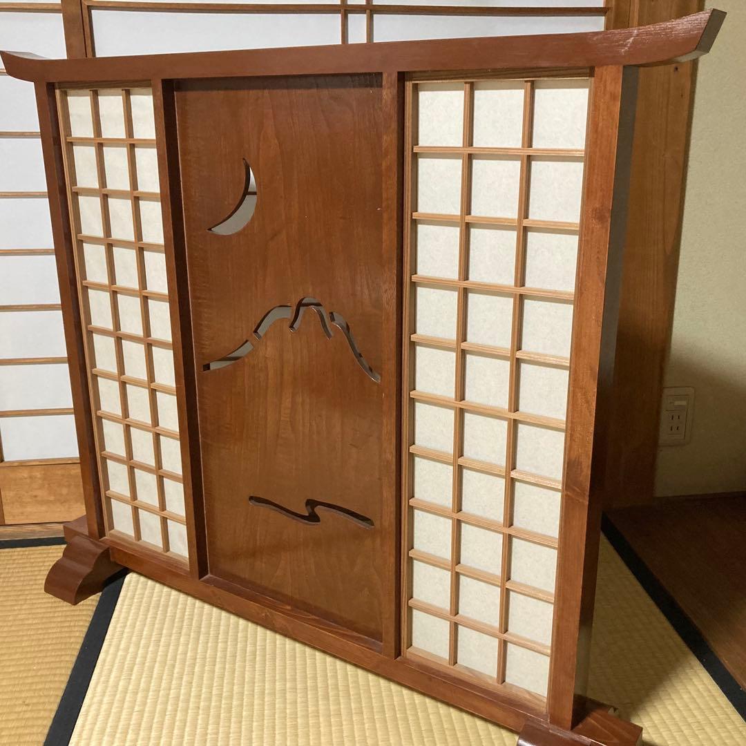 衝立　障子　間仕切り　軽量　玄関　コンパクト　小型