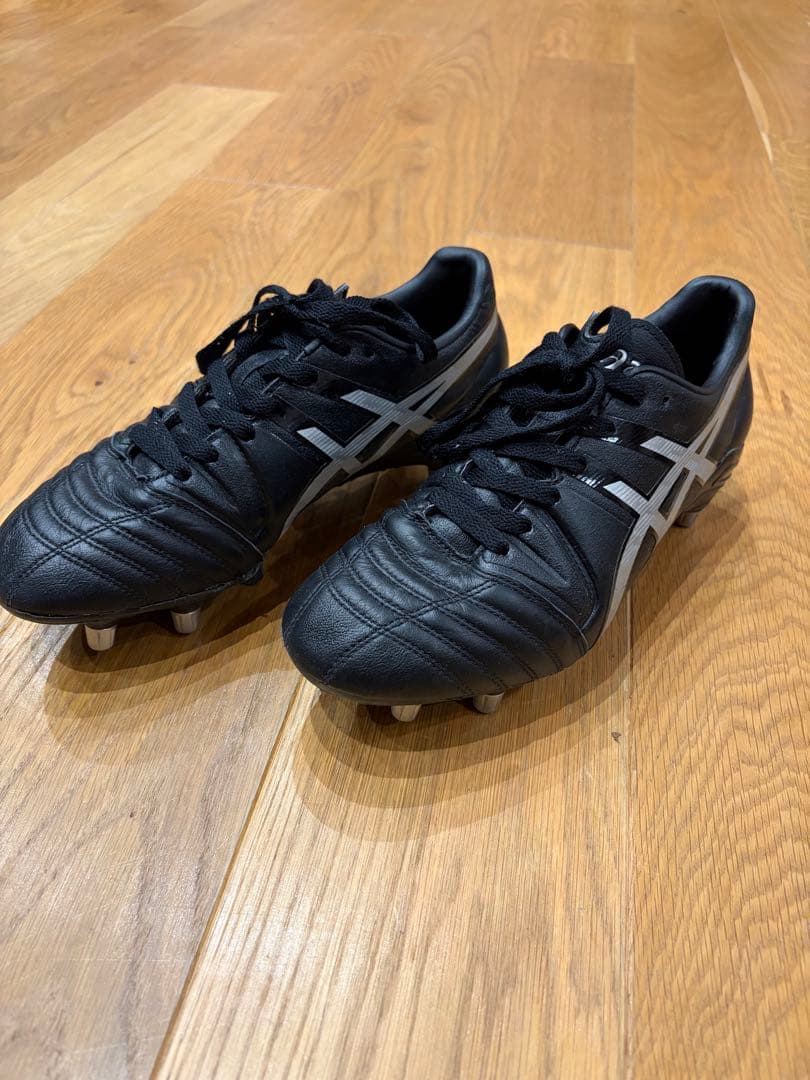 Asics ラグビースパイク　ブラック　26cm