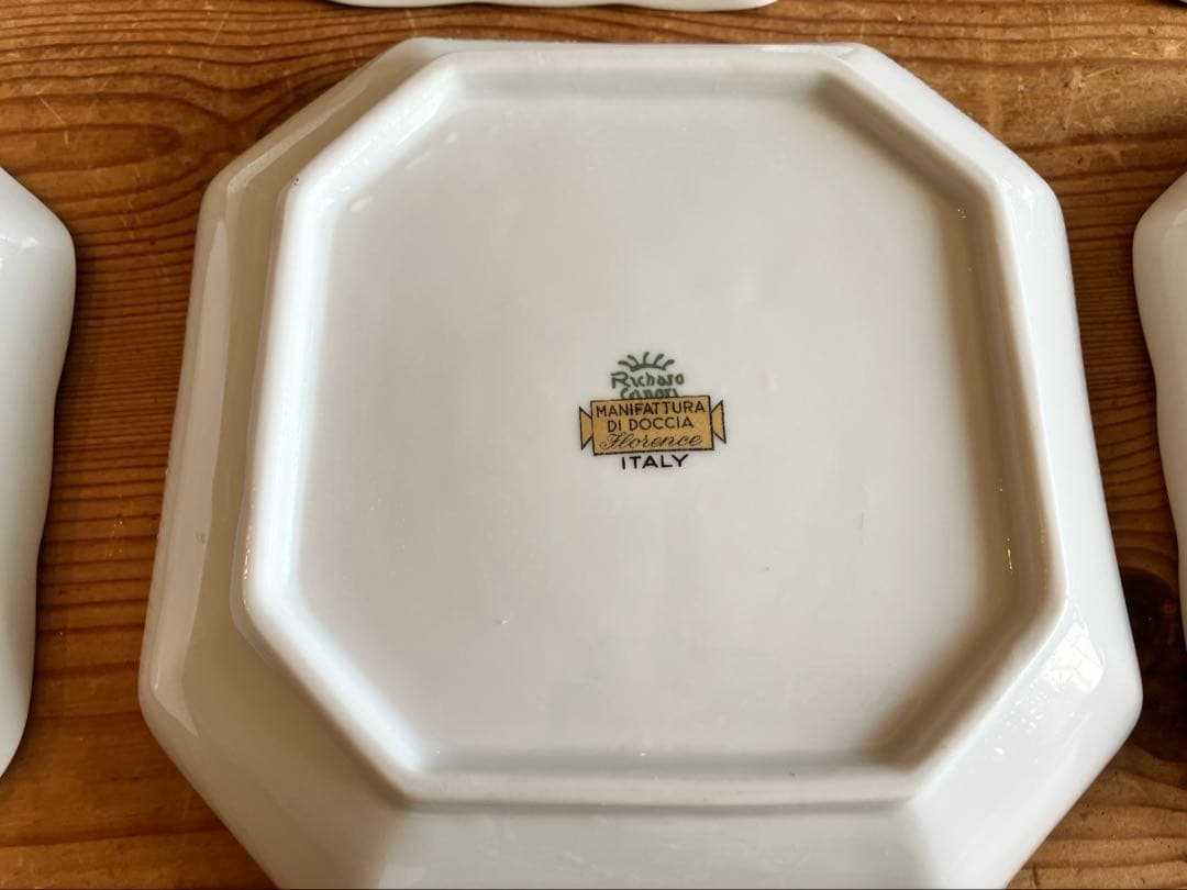 ジノリ　イタリアンフルーツ　15.5スクエアディッシュ×6