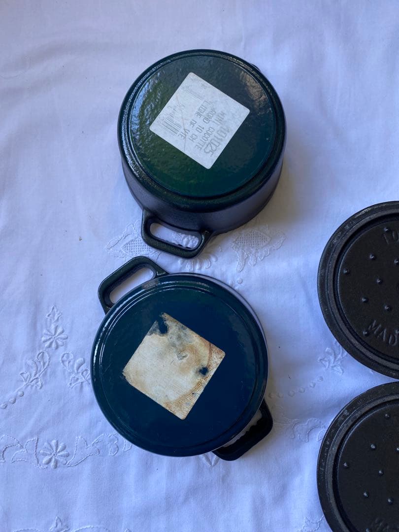 【未使用】ストウブ ピコ・ココット ラウンド 10cm 黒 2個セット