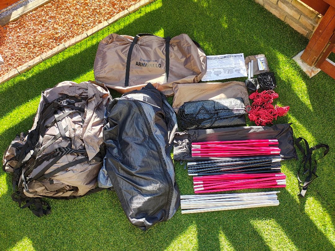 トンネルテント 2ルーム クイックキャンプ アルマジロ 大型　レア