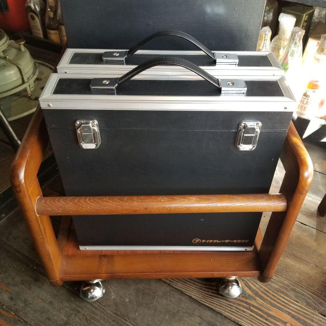 業務用　レコード　サイズ　アルミ製　ブラック　カラー　キャリー　ケース　４個