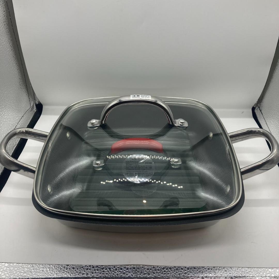 ▼MEYER　スクエアグリルパン　マイヤー　24ｃｍ