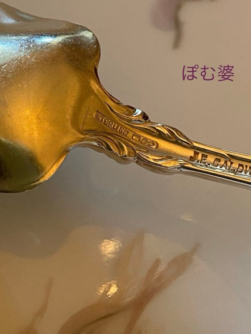 【米国／ドミニク＆ハフ】純銀 スターリングシルバー／アイスクリームスプーン １本