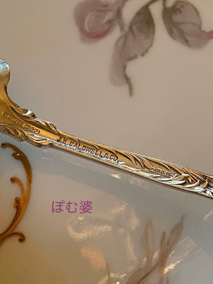 【米国／ドミニク＆ハフ】純銀 スターリングシルバー／アイスクリームスプーン １本