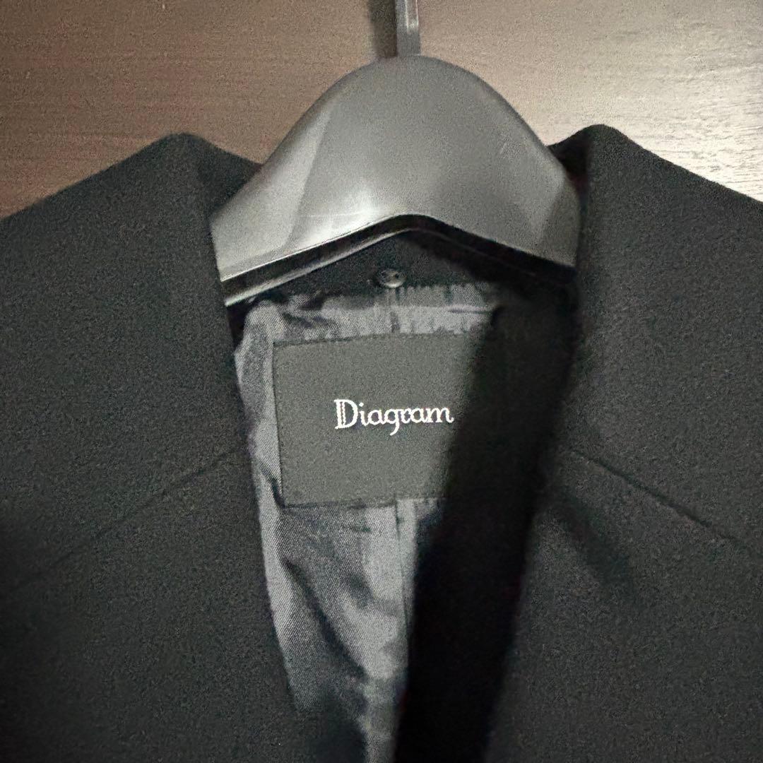美品！ダイアグラム グレースコンチネンタル ウールロングコート ウール100%
