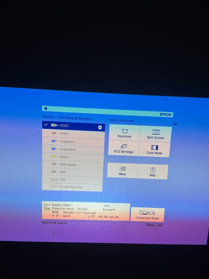 EPSON EB-2142wプロジェクター 本体 ジャンク