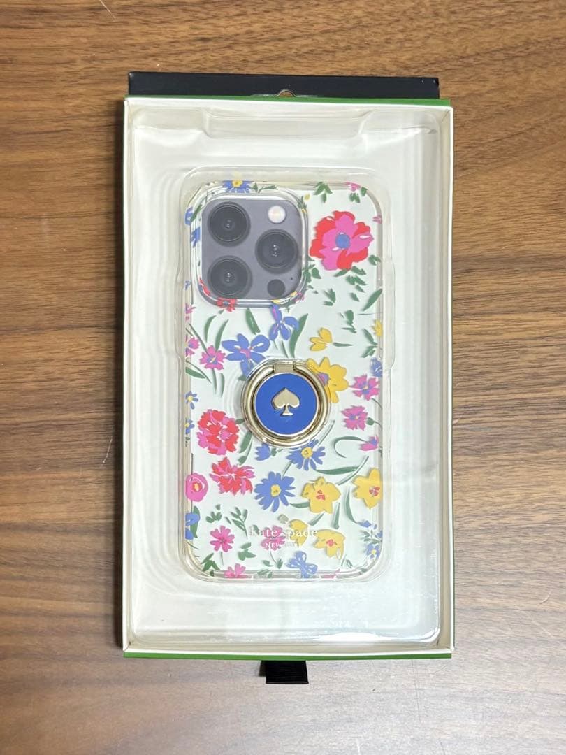 ☆限定品☆ KATE SPADE iPhone14Proケース クリームマルチ