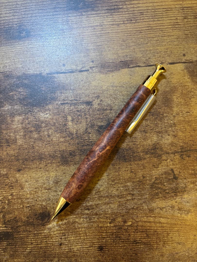 こぶた工房　極上花梨紅白 0.5mmシャーペン