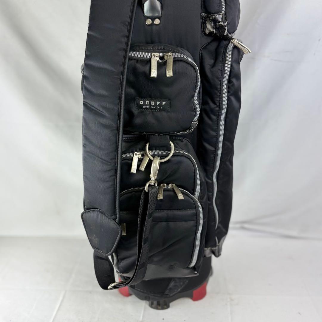 ダイワ オノフ ONOFF キャディバッグ ゴルフバッグ 赤黒