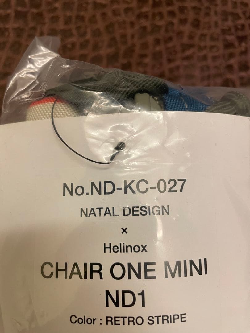 natal design ×ヘリノックス チェアワン ミニ ストライプ柄