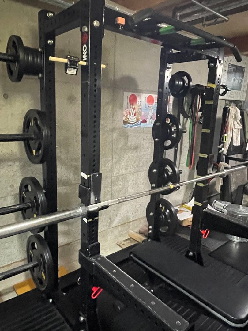 oni 鬼　ハーフラック　パワーラック　アイロテック　バーベルセット　135キロ