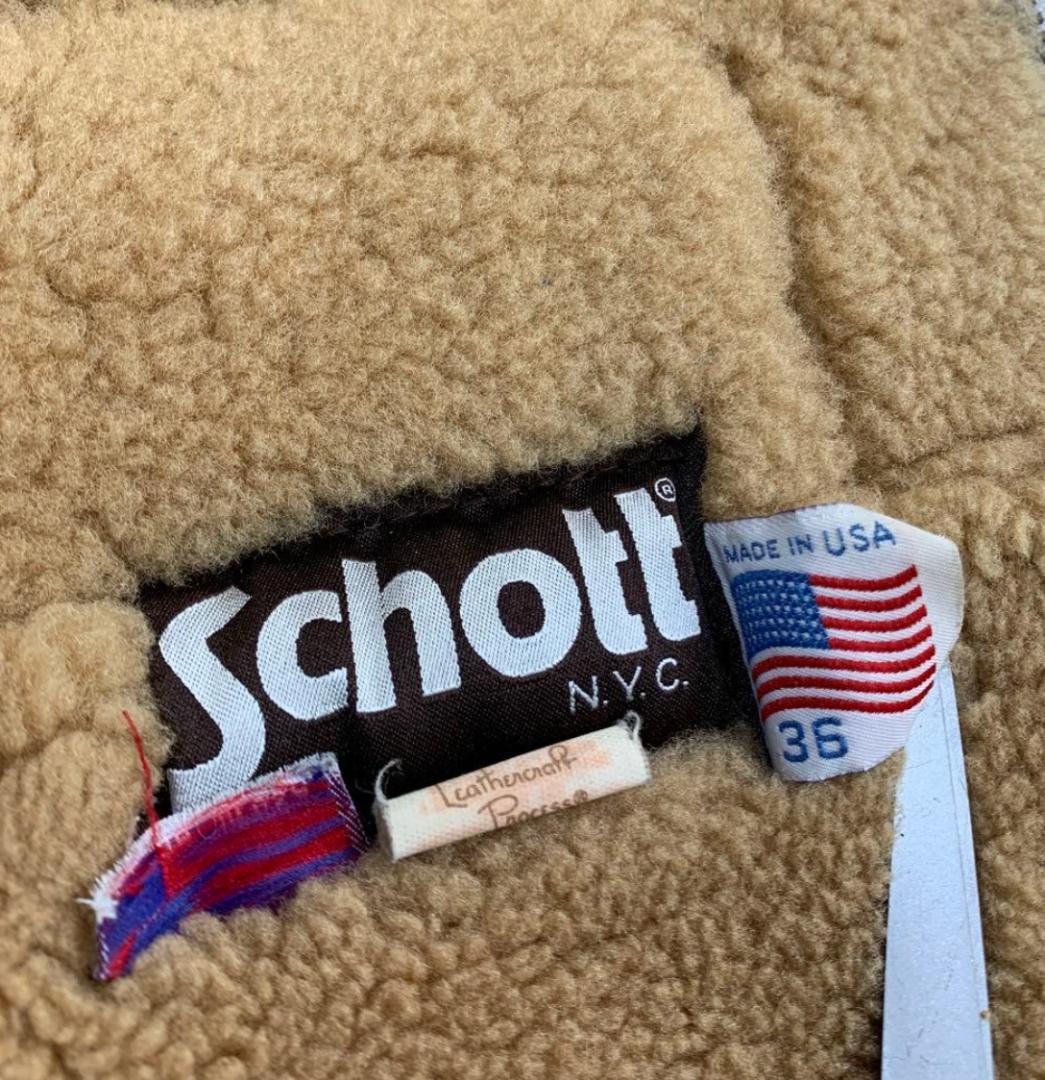 type b-3 90s schott USA製　mouton fli