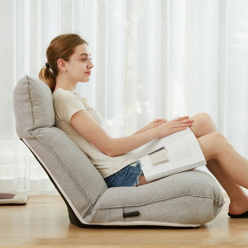 怠け者の小さなソファー畳座布団ベッドの上で背もたれが折り畳むことができる