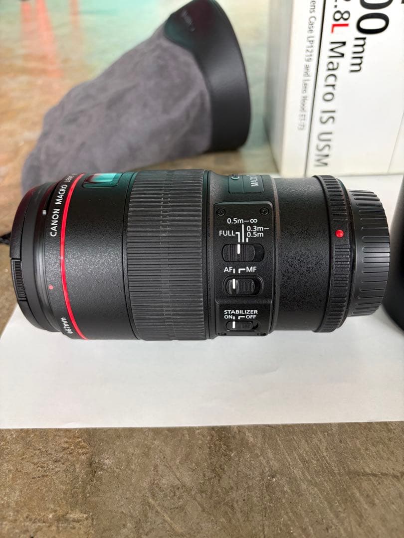 【美品】CANON/キャノン EF100mm F2.8L マクロ IS USM