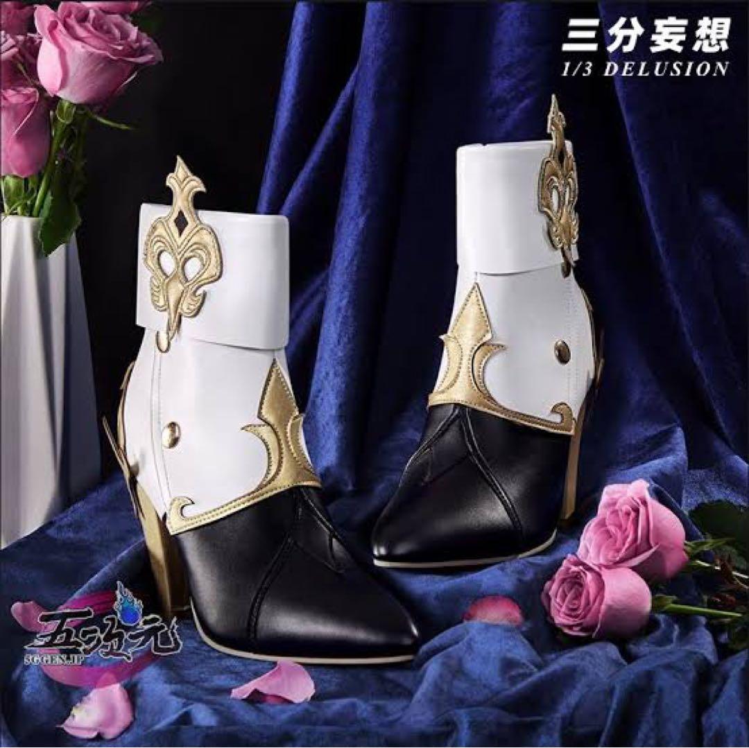 原神／クロリンデ／コスクター製Mサイズ＋三分妄想ウィッグ＆靴セット