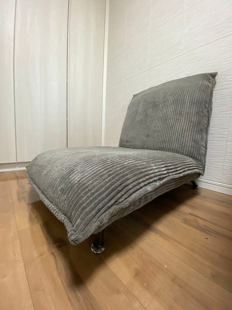 【再値下げ！】【１人用ソファ】コーデュロイ＆リクライニング付き